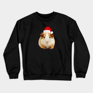 Christmas Santa Hat Hamster Guinea Pig Shirt Crewneck Sweatshirt